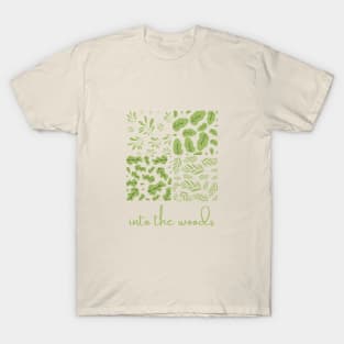 Into the Woods - Green Leaf Patterns One T-Shirt